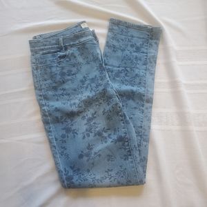 J. Jill Weekender jeans foral print women's size 6